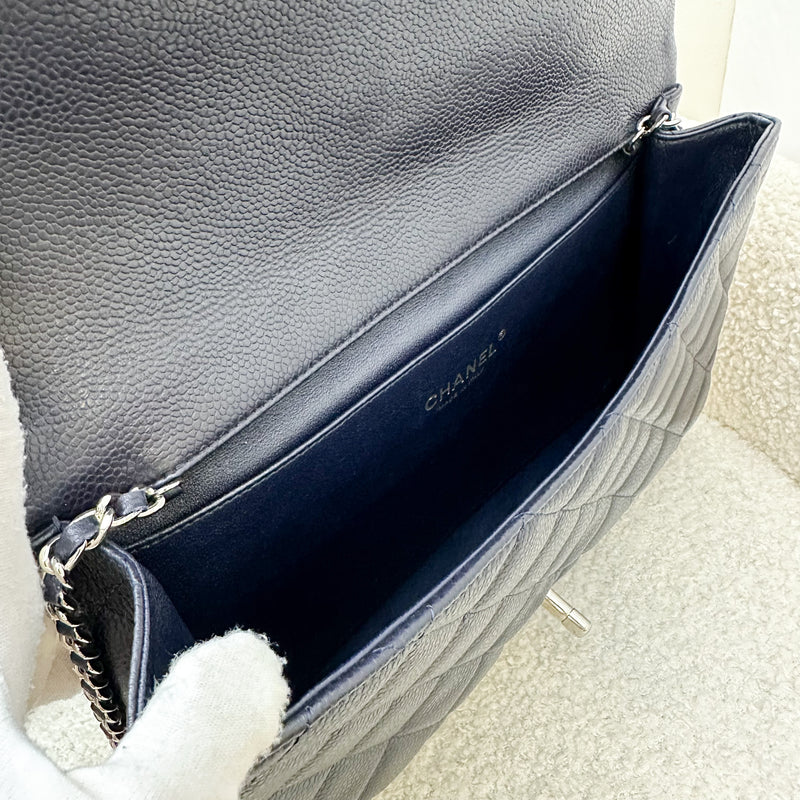 Chanel Timeless Clutch with Chain in Midnight Blue Caviar and SHW