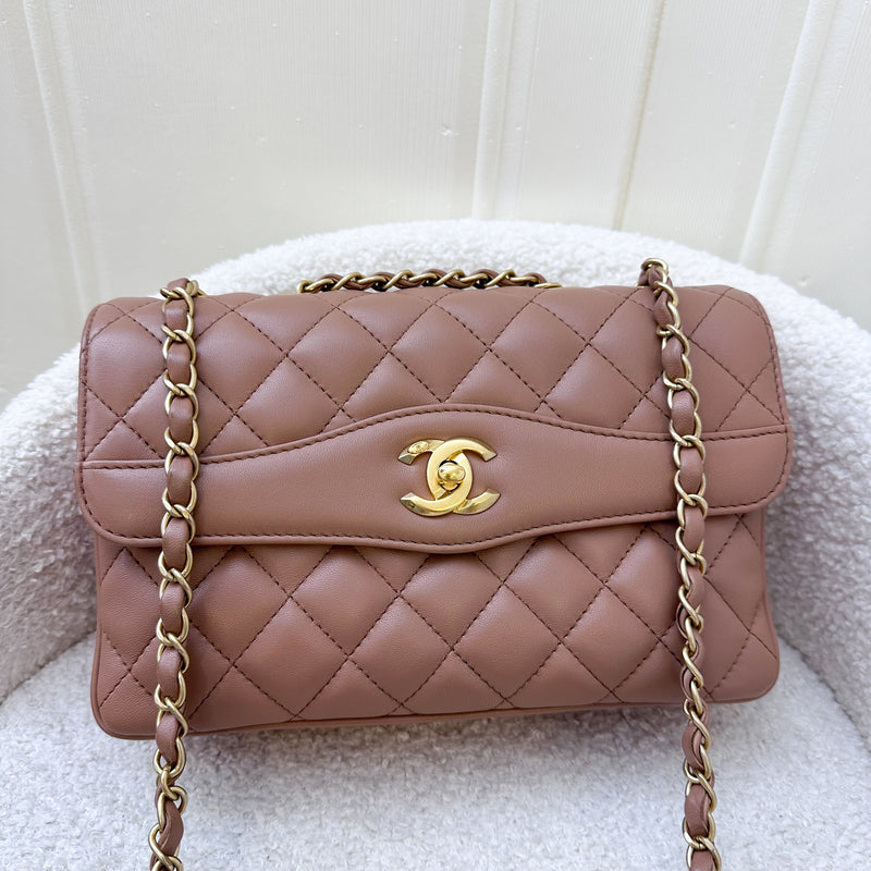 Chanel 18C Daily Companion Flap In Caramel Lambskin and AGHW