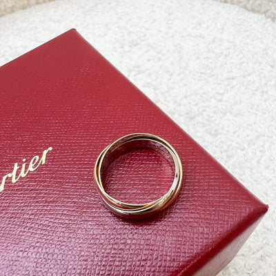 Cartier Trinity Ring in 18K Yellow Gold, White Gold and Rose Gold Sz 51