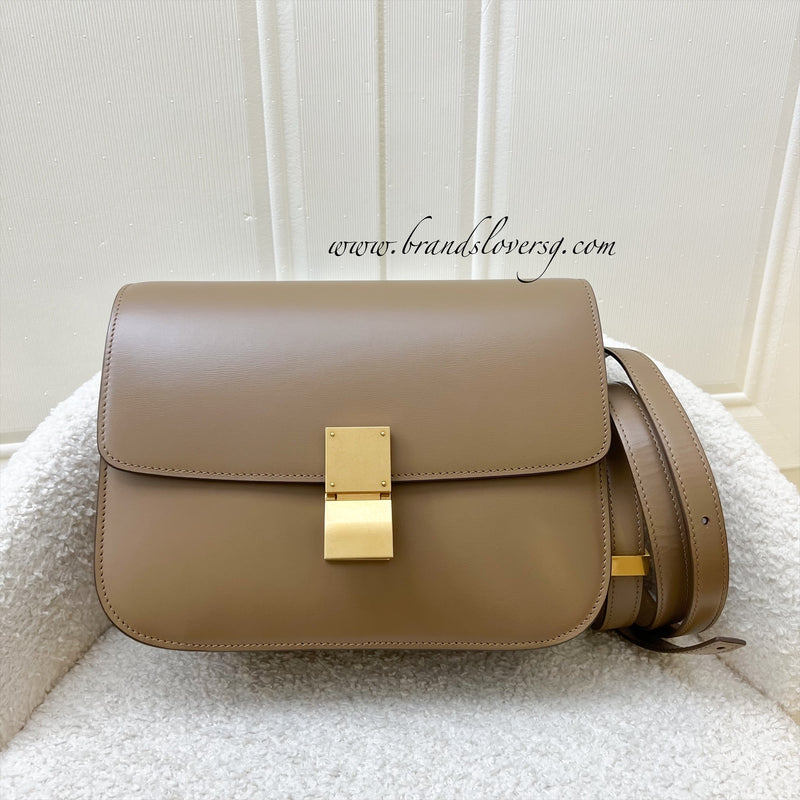 Celine Medium Classic Bag in Caramel Box Calfskin AGHW