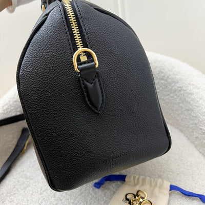 LV Speedy Bandouliere 25 in Black Giant Monogram Empreinte Leather and GHW