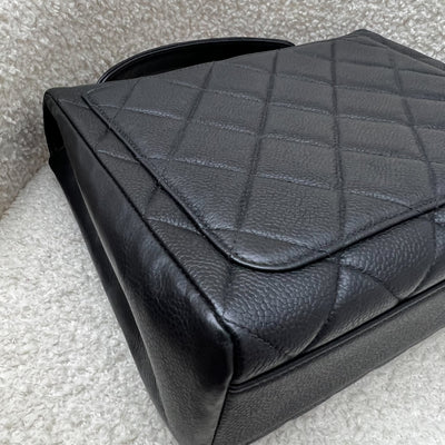 Chanel Vintage Medium Square Flap in Black Caviar and 24K GHW