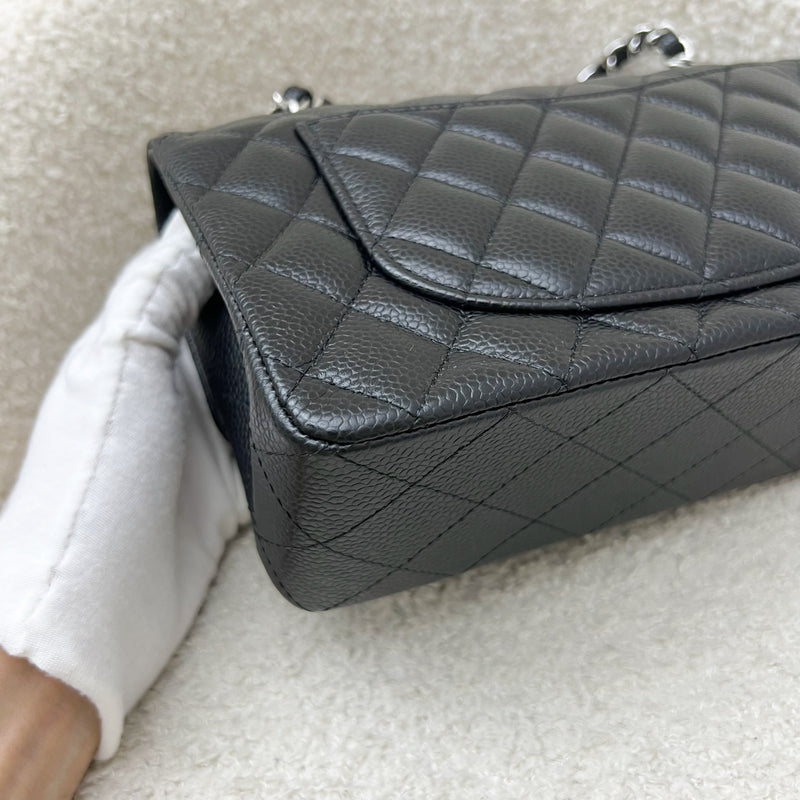 Chanel Small Classic Flap CF in Black Caviar and SHW