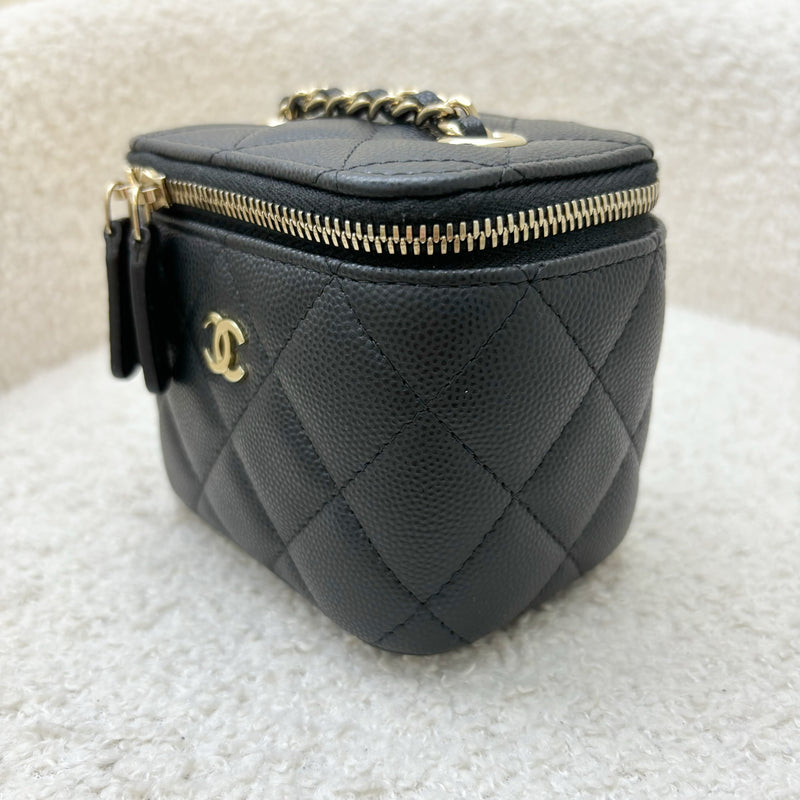 Chanel Mini Vanity in Black Caviar and LGHW