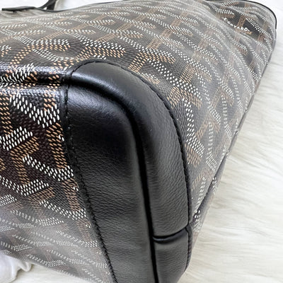 Goyard Artois PM Tote in Black Signature Goyardine Canvas