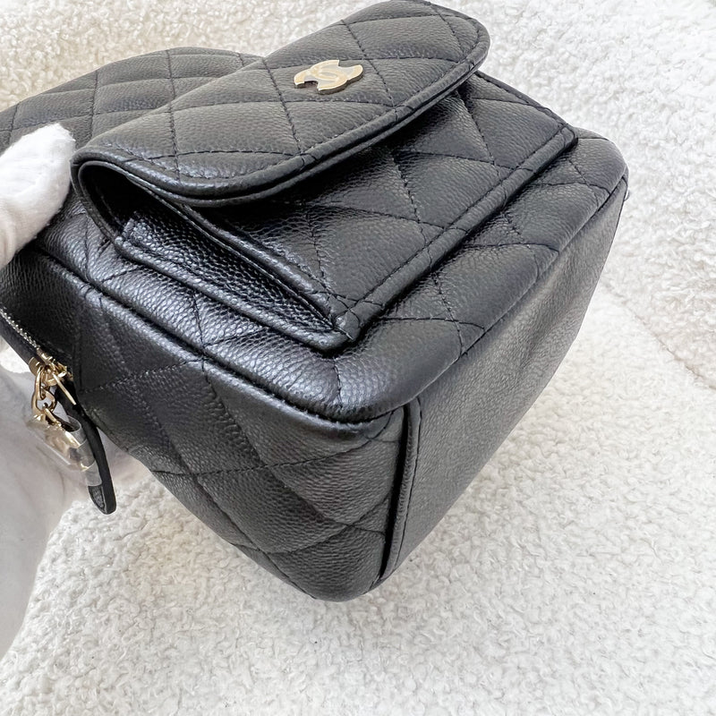 Chanel 24C Backpack in Black Caviar and GHW