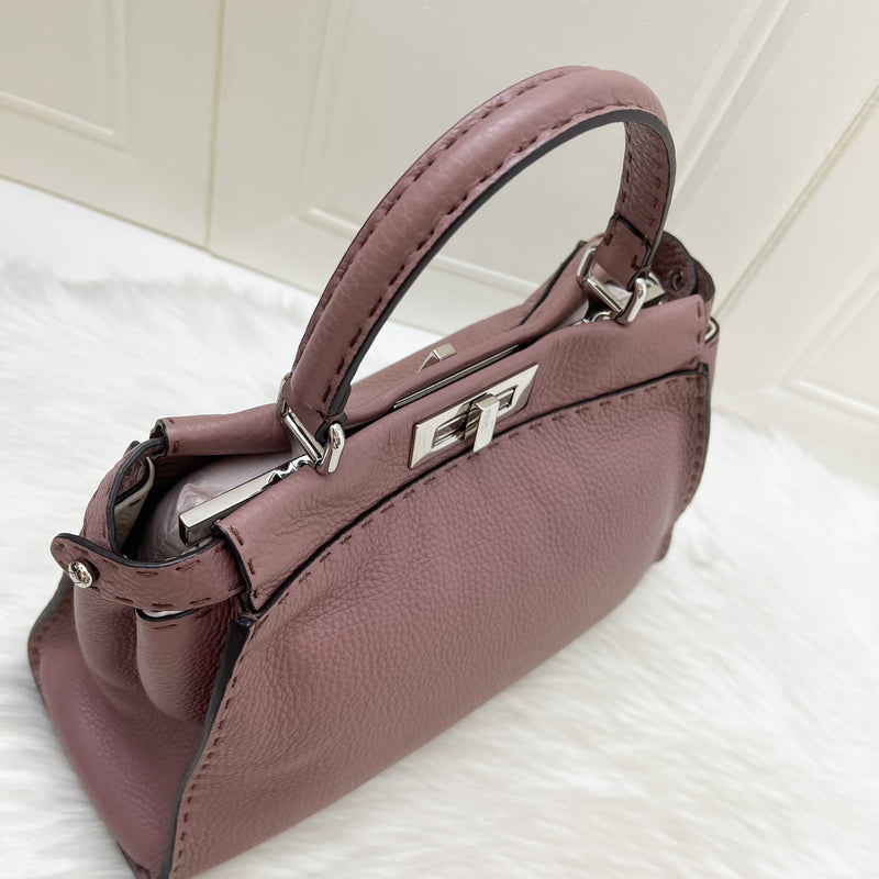 Fendi Medium Peekaboo Selleria Bag in Pink Leather and SHW