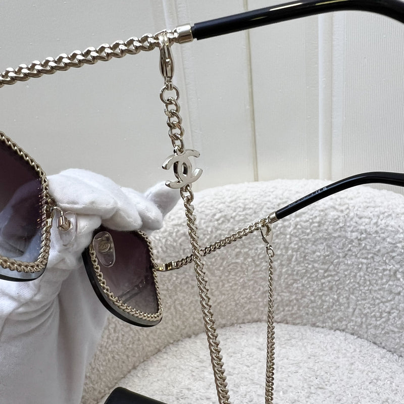 Chanel Chain Around Sunglasses with Chain Retainers