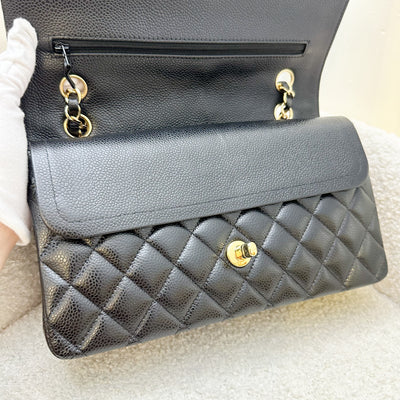 Chanel Medium Classic Flap CF in Black Caviar and GHW