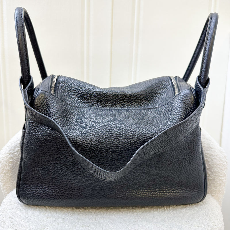 Hermes Lindy 30 in Black Clemence Leather and PHW
