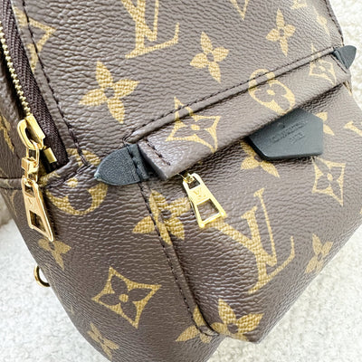 LV Palm Springs Mini Backpack in Monogram Canvas and GHW