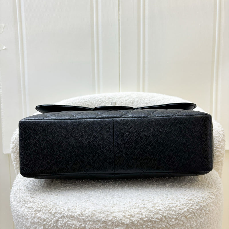 Chanel Jumbo Classic Flap SF in Black Caviar and SHW