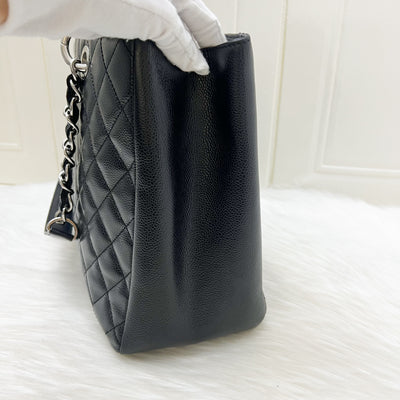 Chanel Grand Shopping Tote GST in Black Caviar and SHW