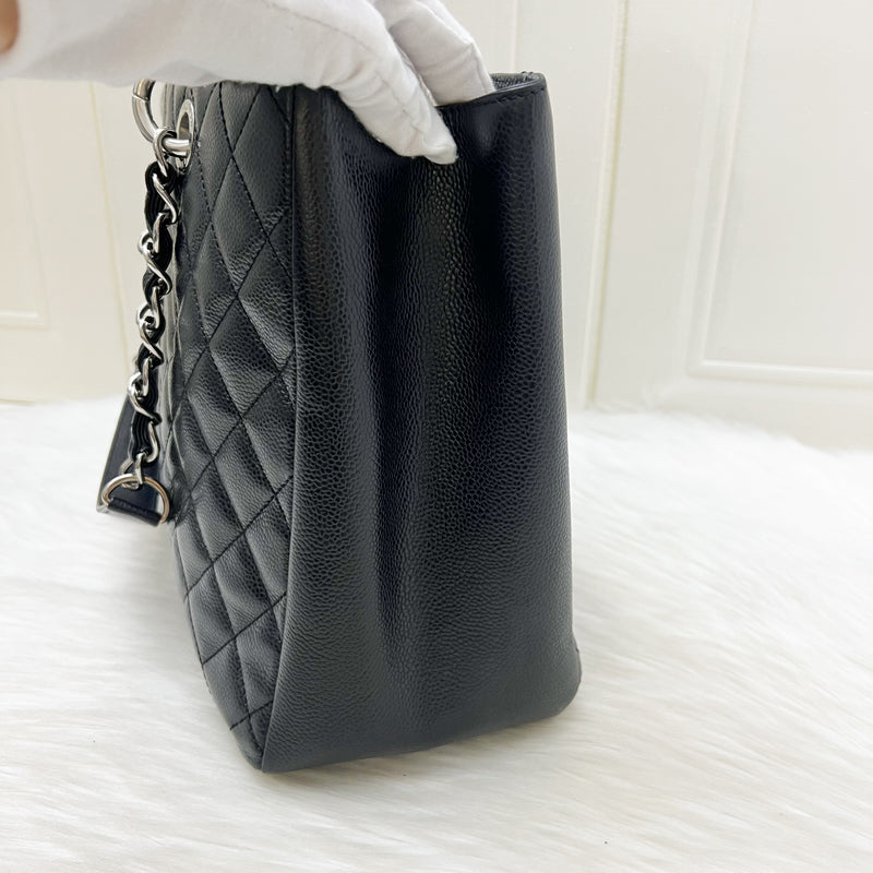 Chanel Grand Shopping Tote GST in Black Caviar and SHW