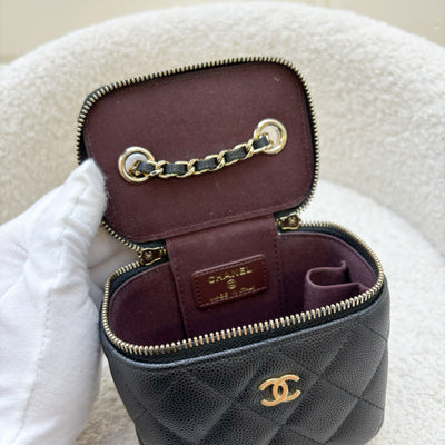 Chanel Mini Vanity in Black Caviar and LGHW