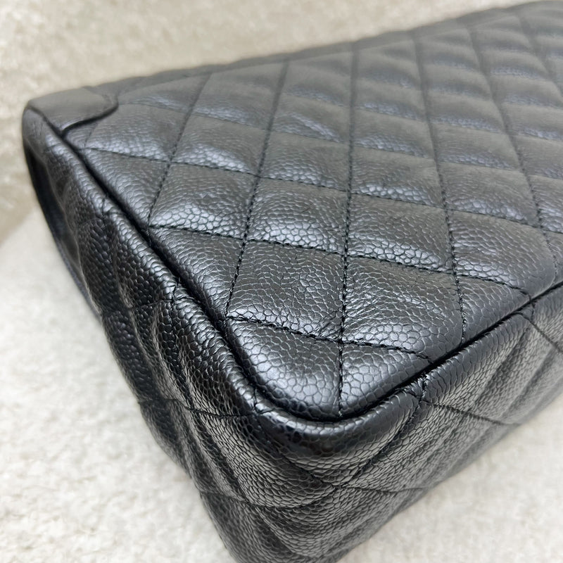 Chanel 16C Two-Tone Day Medium Flap in Distressed Black Caviar and Matte GHW