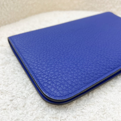 Hermes Dogon Duo Wallet in Blue Electric Togo and PHW