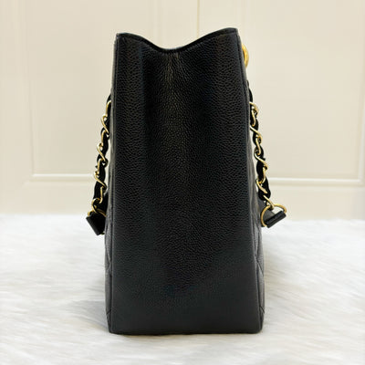 Chanel Grand Shopping Tote GST in Black Caviar GHW