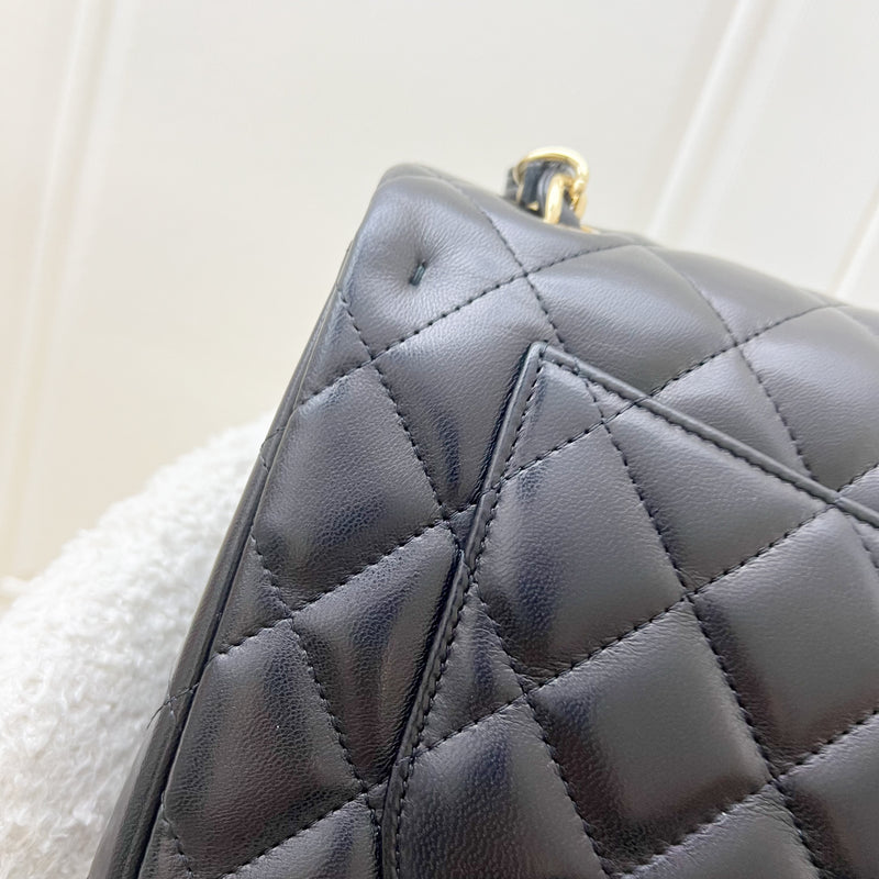 Chanel Jumbo Classic Double Flap CF in Black Lambskin and GHW