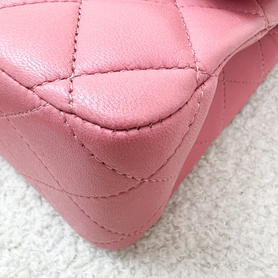 Chanel Medium Classic Flap CF in Pink Lambskin and SHW