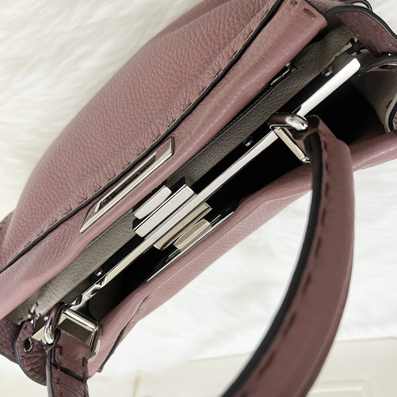 Fendi Medium Peekaboo Selleria Bag in Pink Leather and SHW