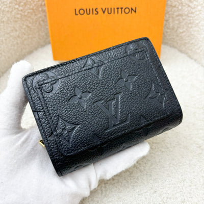 LV Clea Compact Wallet in in Black Monogram Empreinte Leather and GHW