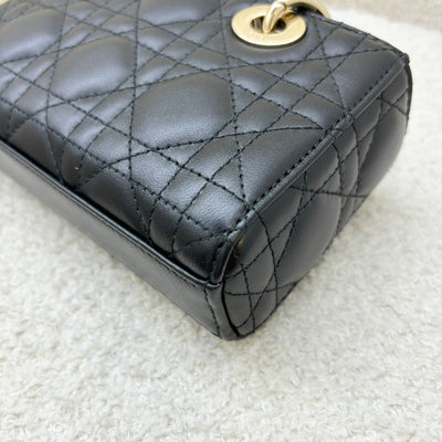 Dior Micro Lady D-Joy Bag in Black Cannage Lambskin and LGHW