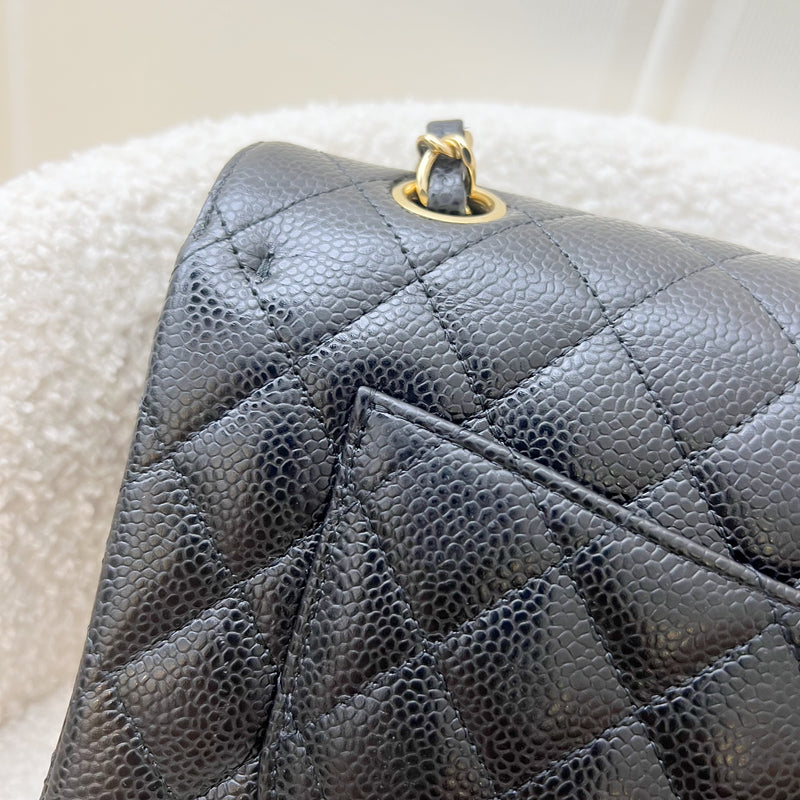 Chanel Small Classic Flap CF in Black Caviar and GHW