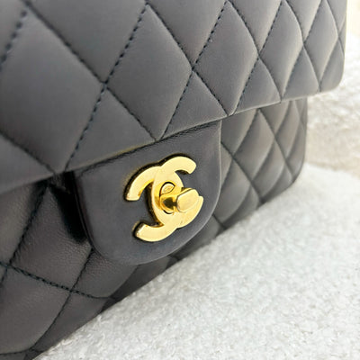 Chanel Medium Classic Flap CF in Black Lambskin and GHW