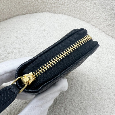 Chanel Classic Zippy Card Holder / Coin Purse in Black Caviar and GHW