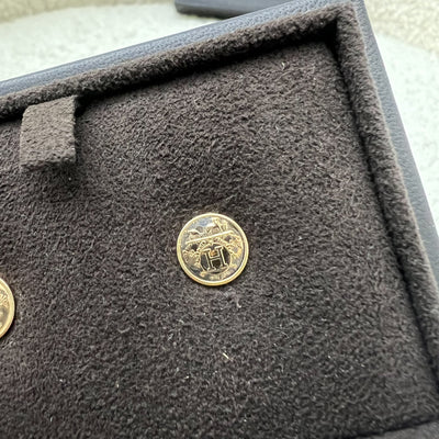 Hermes Ex-Libris Earrings, Very Small Model in 18k Rose Gold