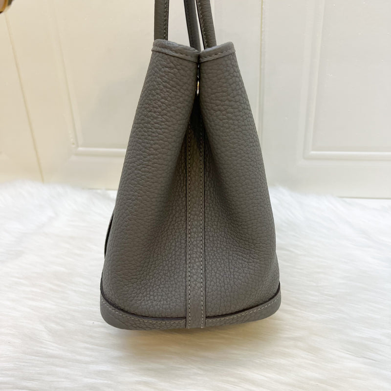 Hermes Garden Party 30 in Gris Meyer Negonda Leather and PHW