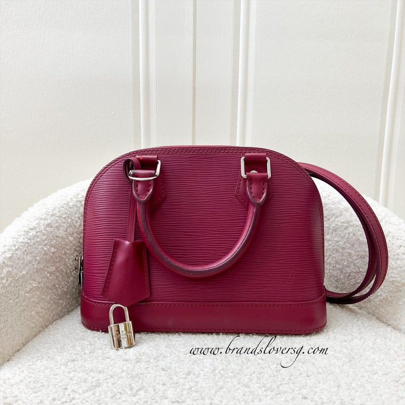 LV Alma BB in Red / Dark Pink Epi Leather and SHW