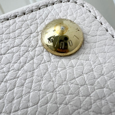 LV Capucines BB in Quartz (Cream) Calfskin, Pink and Cream Enamel and GHW