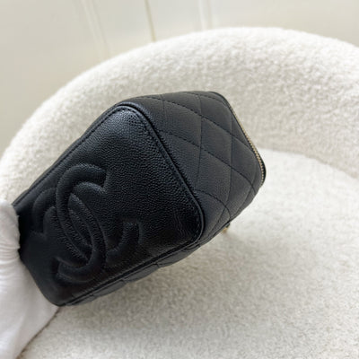 Chanel Classic Small Vanity in Black Caviar and LGHW