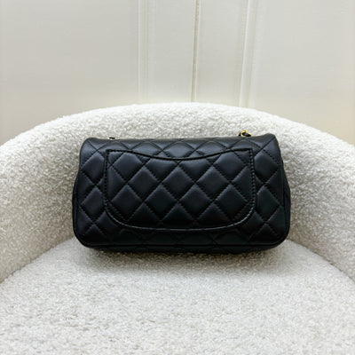 Chanel Pearl Crush Mini Rectangle Flap in Black Lambskin and AGHW