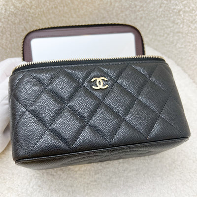 Chanel Classic Small Vanity in Black Caviar and LGHW