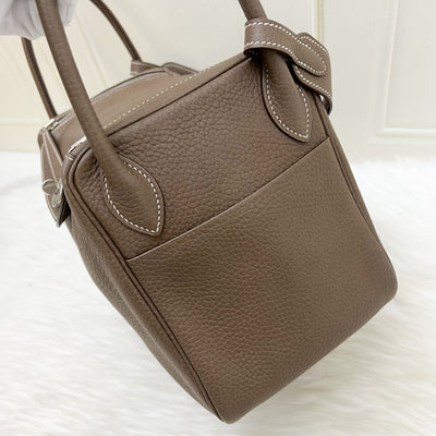 Hermes Lindy 30 in Etoupe Clemence Leather and PHW