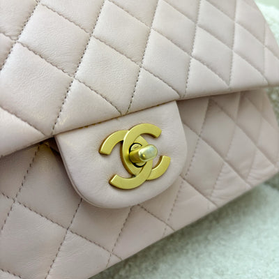 Chanel Vintage Medium Classic Flap CF in Sakura Pink Lambskin and AGHW