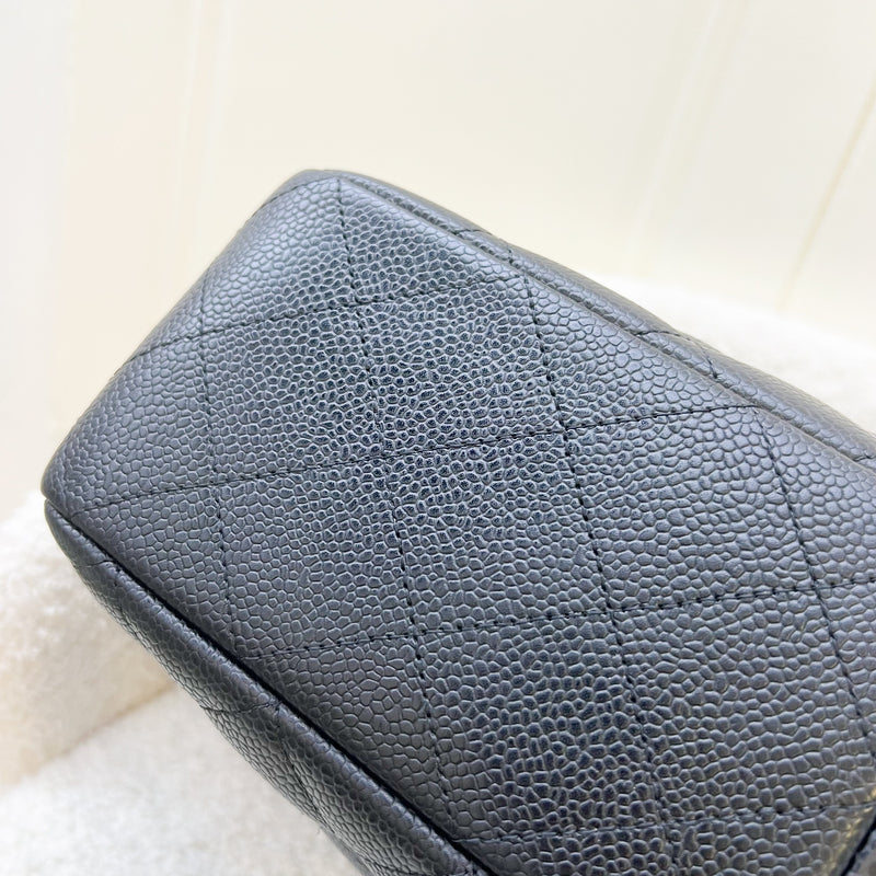 Chanel Classic Jumbo Single Flap SF in Black Caviar and GHW