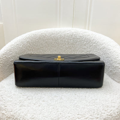 Chanel Medium Vintage Diana Flap in Black Lambskin and 24K GHW