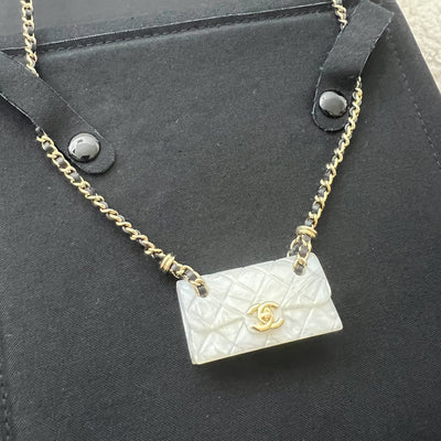 Chanel 23C Classic Flap Bag Long Necklace and LGHW