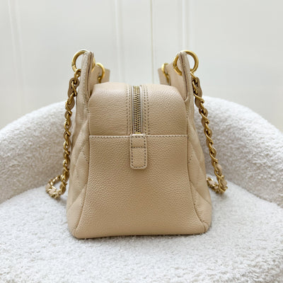 Chanel Petite Timeless Tote PTT in Beige Caviar and GHW