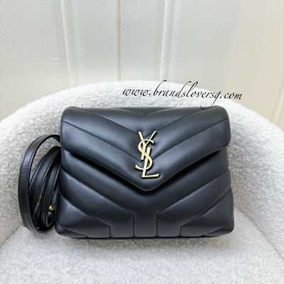 Saint Laurent YSL Toy Loulou in Black Calfskin AGHW (Non-adjustable strap)