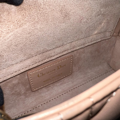 Dior Micro Lady D-Joy Bag in Rose des Vents Cannage Lambskin and LGHW (Model: S0910ONGE, Colour: M49P)