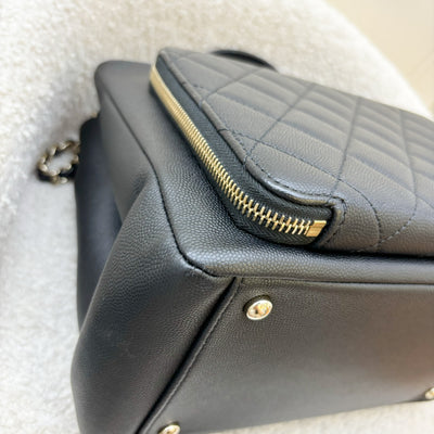 Chanel Business Affinity Top Handle Tote in Black Caviar and GHW