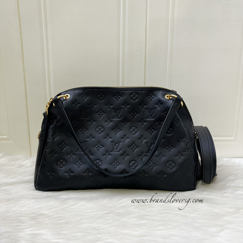 LV Ponthieu PM Bag in Black Empreinte Leather and GHW