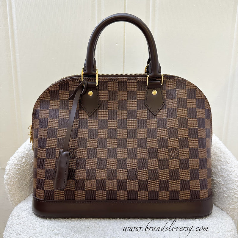 LV Alma PM in Damier Ebene Canvas and GHW