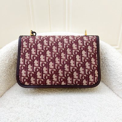 Dior Dioraddict Flap in Red Oblique Canvas and AGHW