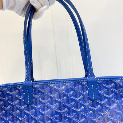 Goyard Artois PM Tote in Sky Blue Signature Canvas